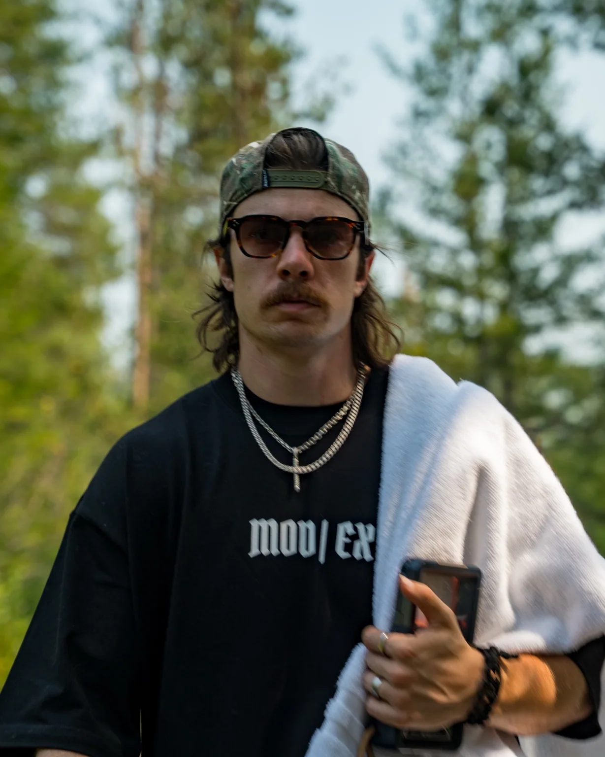 Candid outdoor portrait.