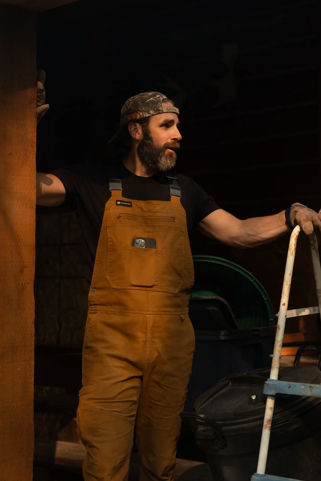 Warm workshop portrait.
